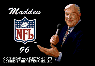 Madden NFL 96 Title Screen